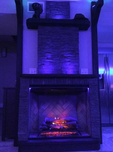 Customer photo review of **Open Box Item** Dimplex Revillusion Portrait 36 inch Built-In Electric Firebox | Herringbone Brick
