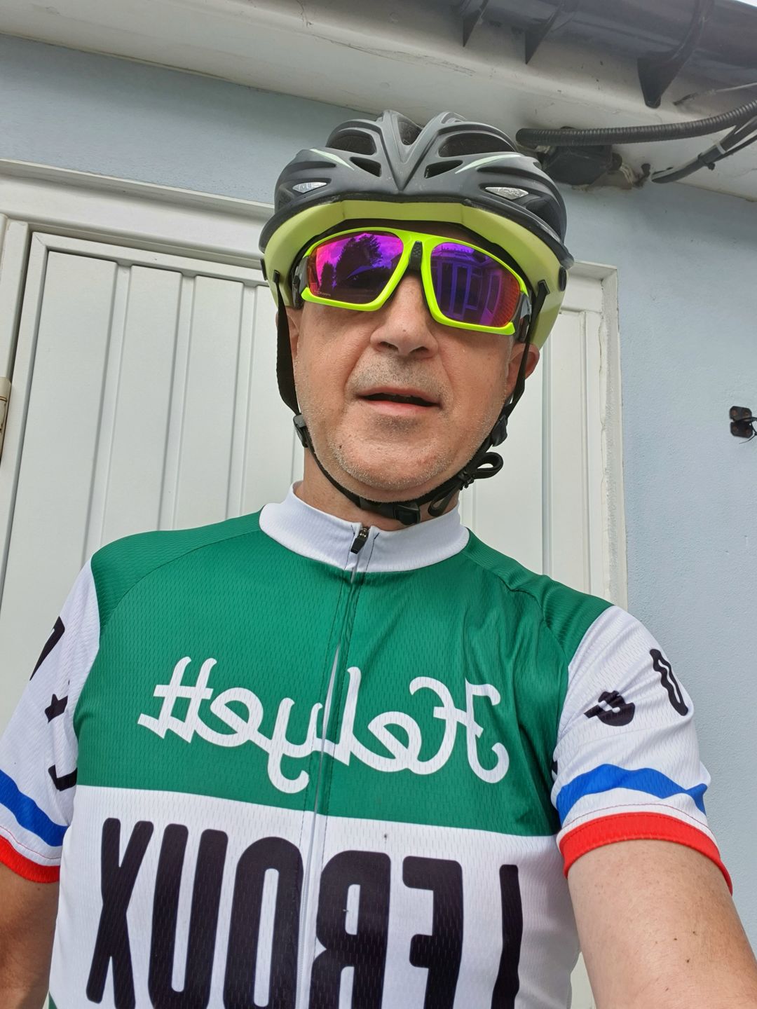 Customer photo review of Retro Heylett Leroux Cycling Jersey