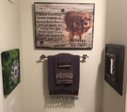 Customer photo review of Pet Loss Gifts, Dog Memorial Gift, Personalized Pet Memorial Frame, Dog Loss Gift, Pet Bereavement Gift, Pet Sympathy Gift, Pet Loss Frame