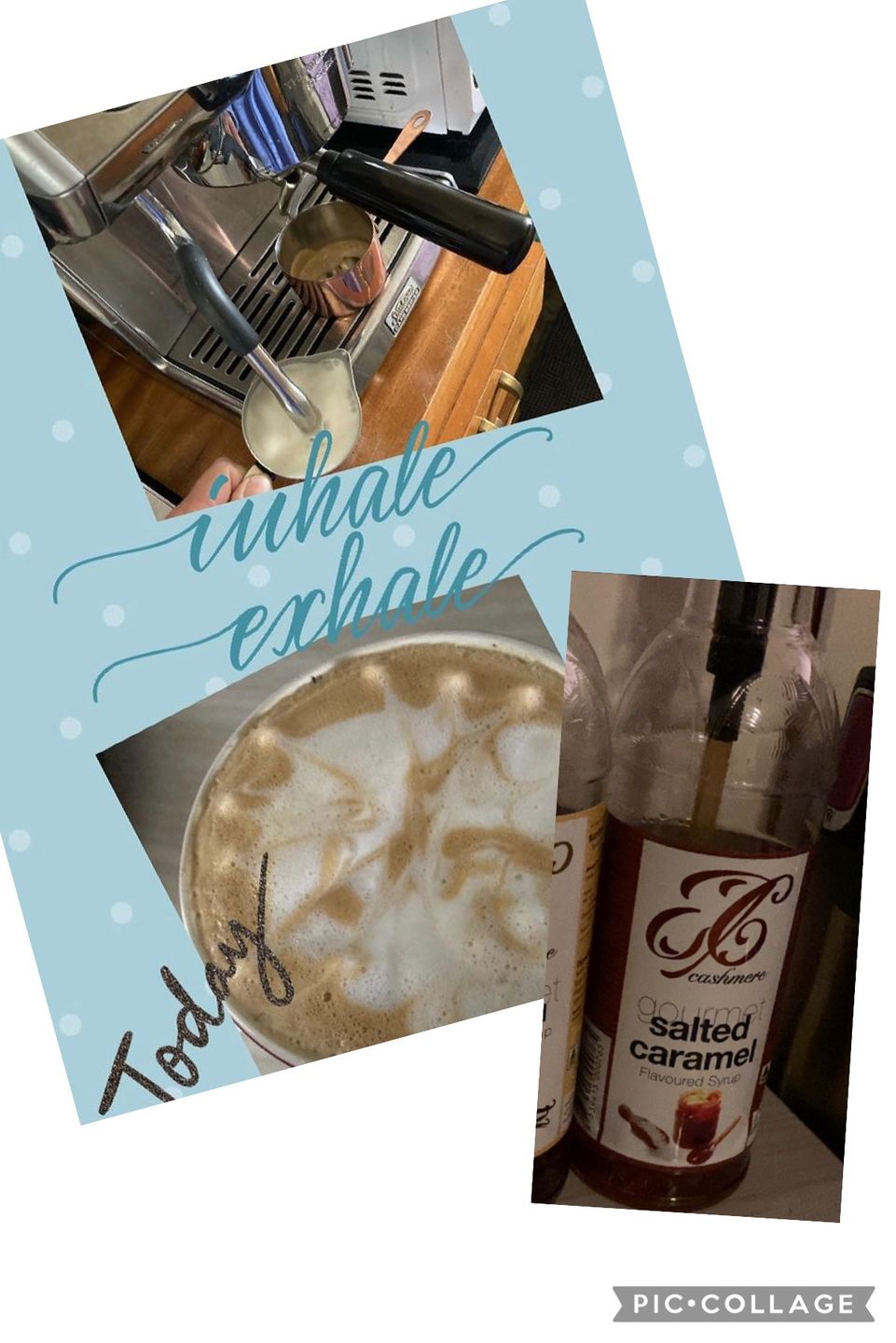 Customer photo review of Salted Caramel Coffee Syrup