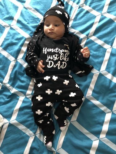 Customer photo review of Handsome Like Dad Set