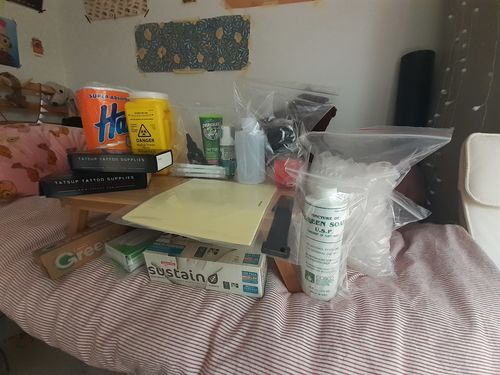 Customer photo review of Tattoo practice skins