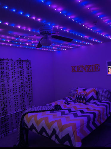 Customer photo review of DormVibes Color Changing Ceiling Lights