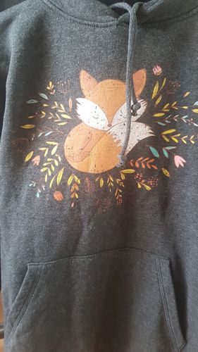 Customer photo review of FUCHS IN BLUMEN - Bio Unisex Hoodie (BASIC)