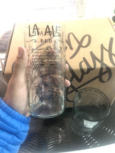 Customer photo review of Cheleros Hipsters Juego de 6 Vasos