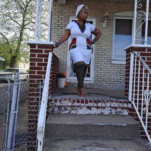 Customer photo review of Dashiki Tee Dress