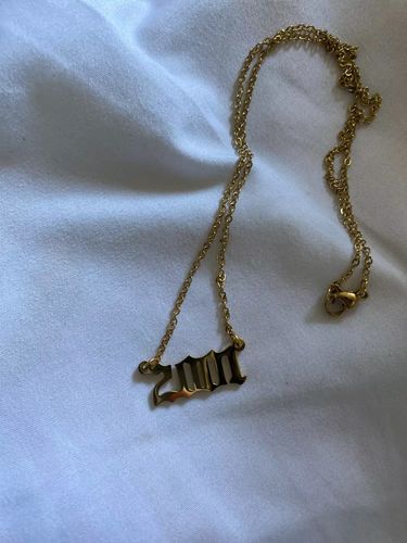 Customer photo review of Birth Year Necklace