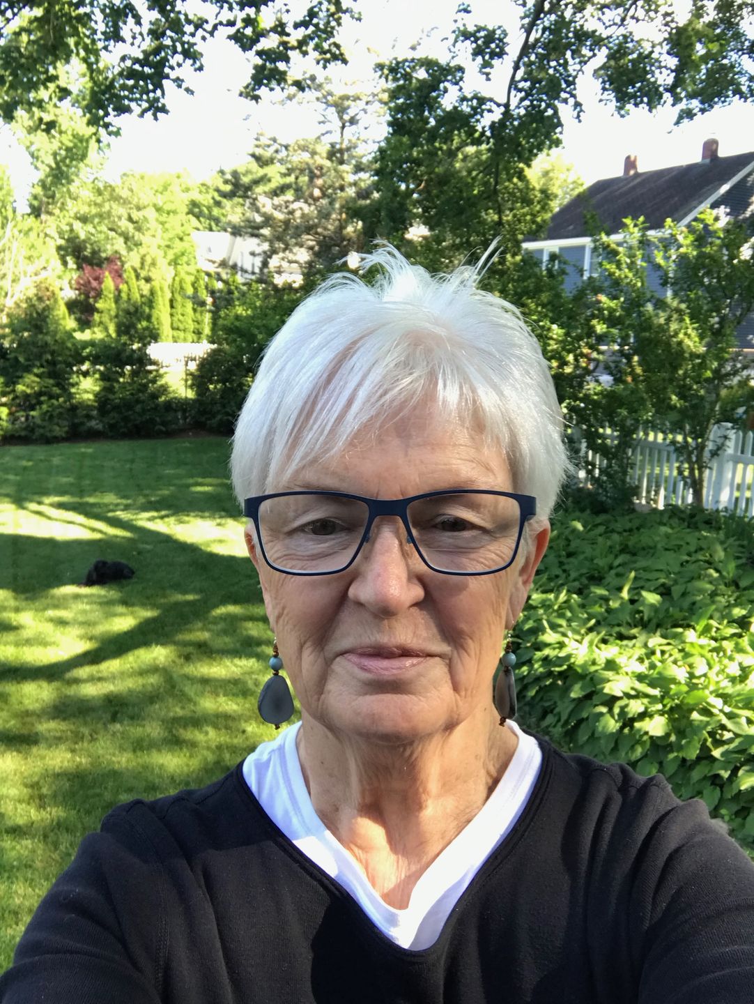 Customer photo review of Alma Earrings