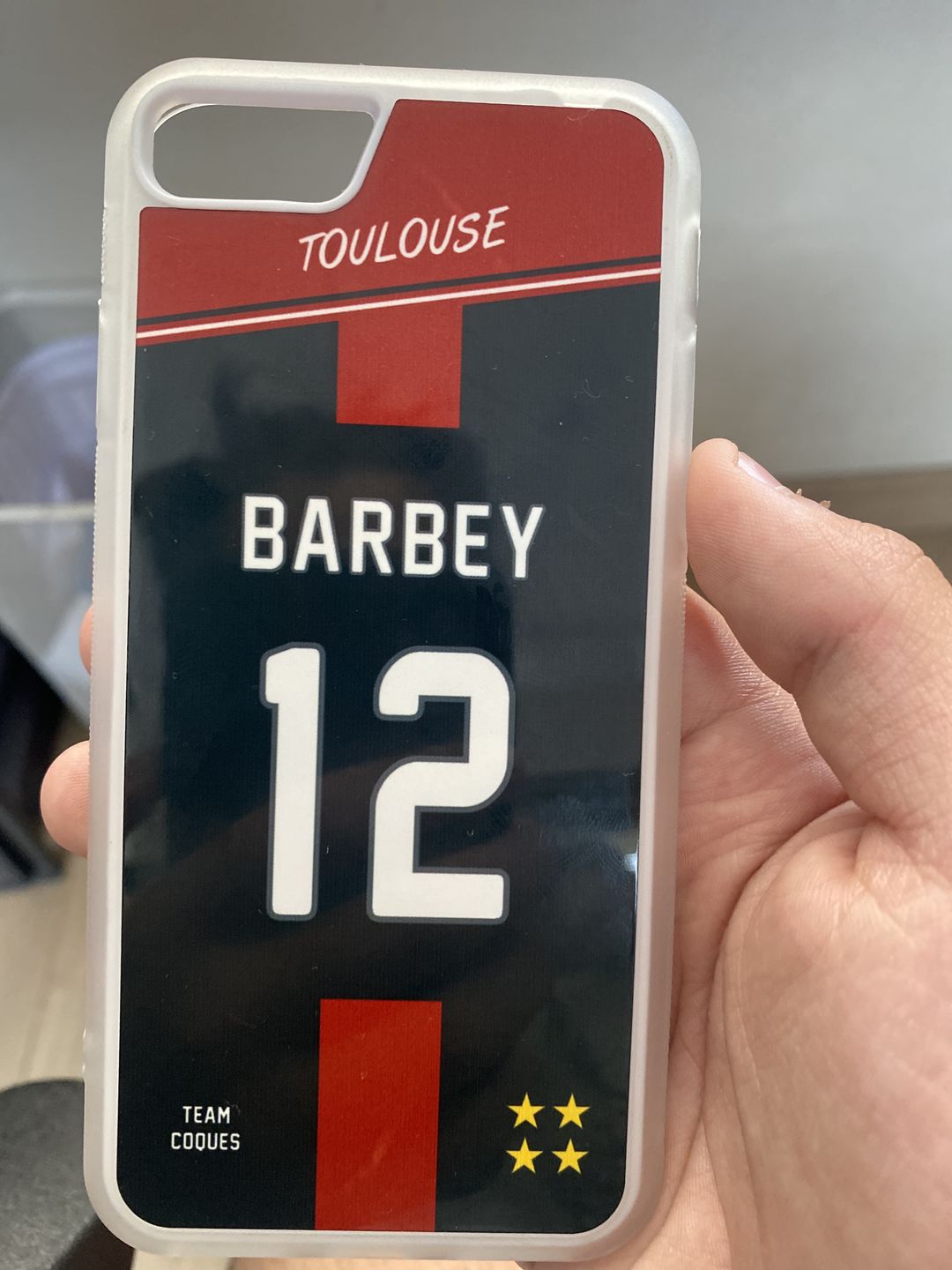 Customer photo review of Coque rugby TOULOUSE - flocage 100% personnalisable - iPhone smartphone