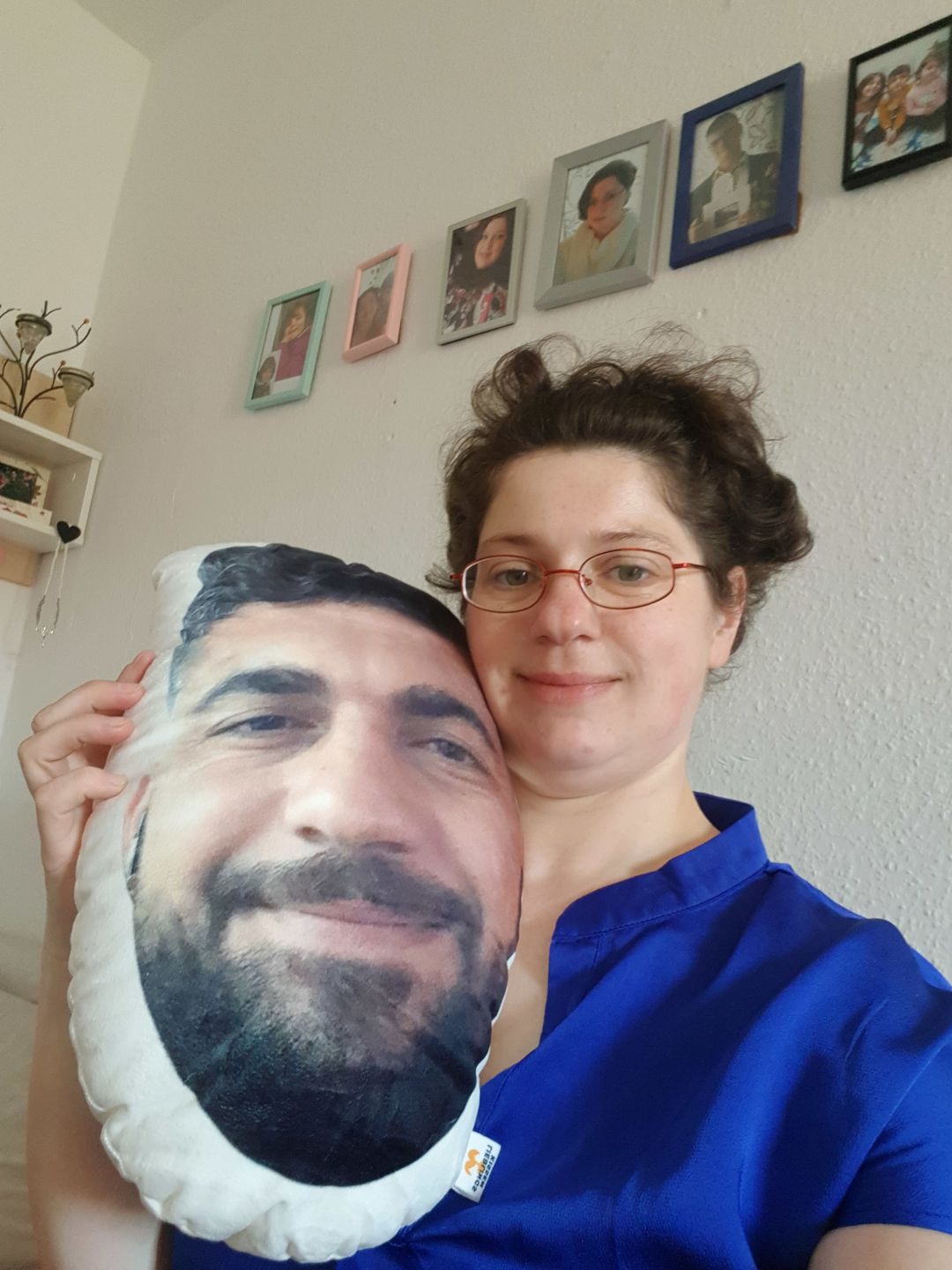 Customer photo review of Personalisiertes Gesichterkissen