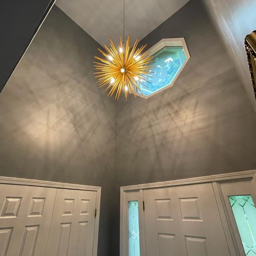 Customer photo review of Modern Sputnik Sphere Sunburst Chandelier