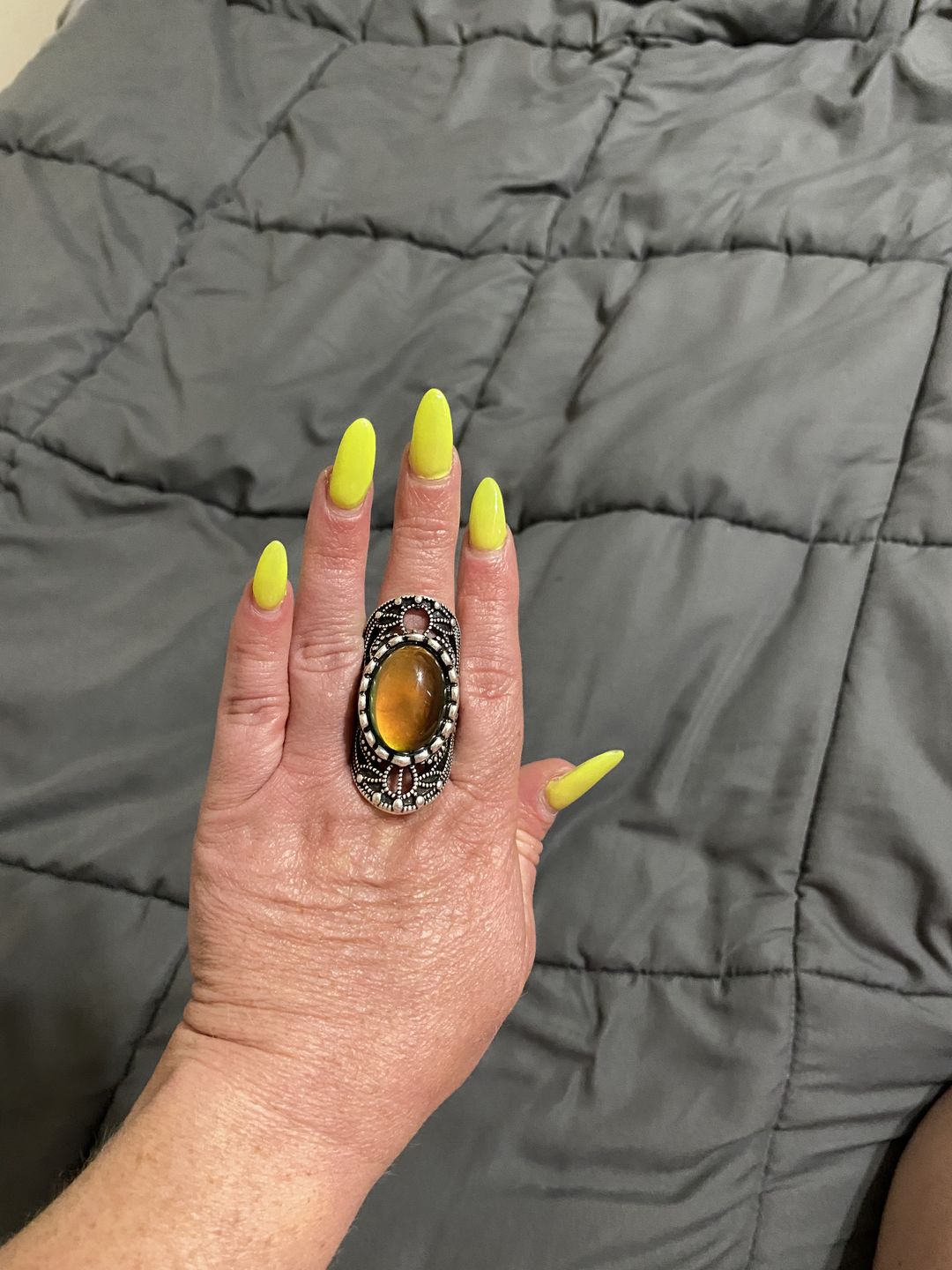 Customer photo review of Empowering New-Age Mood Ring