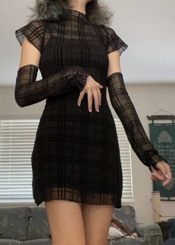 Customer photo review of Soft Girl Look Gauze Dress