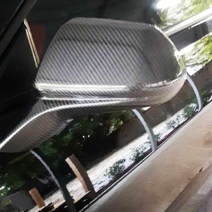 Customer photo review of [Set] Carbon Fiber Mirror Cover for Chevy Camaro 2016-2021