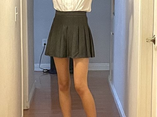 Customer photo review of Preppy Pleated Skirt