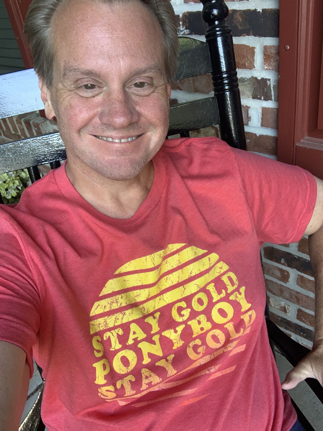 Customer photo review of Stay Gold Ponyboy Men's/Unisex Super Soft Tee