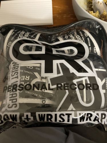 Customer photo review of Personal Record Heavy Duty Premium Elbow Wraps PR903 - Black