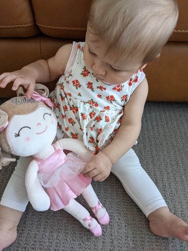 Customer photo review of Leyadoll Soft Plush Personalized Leya Doll, My First Baby Doll
