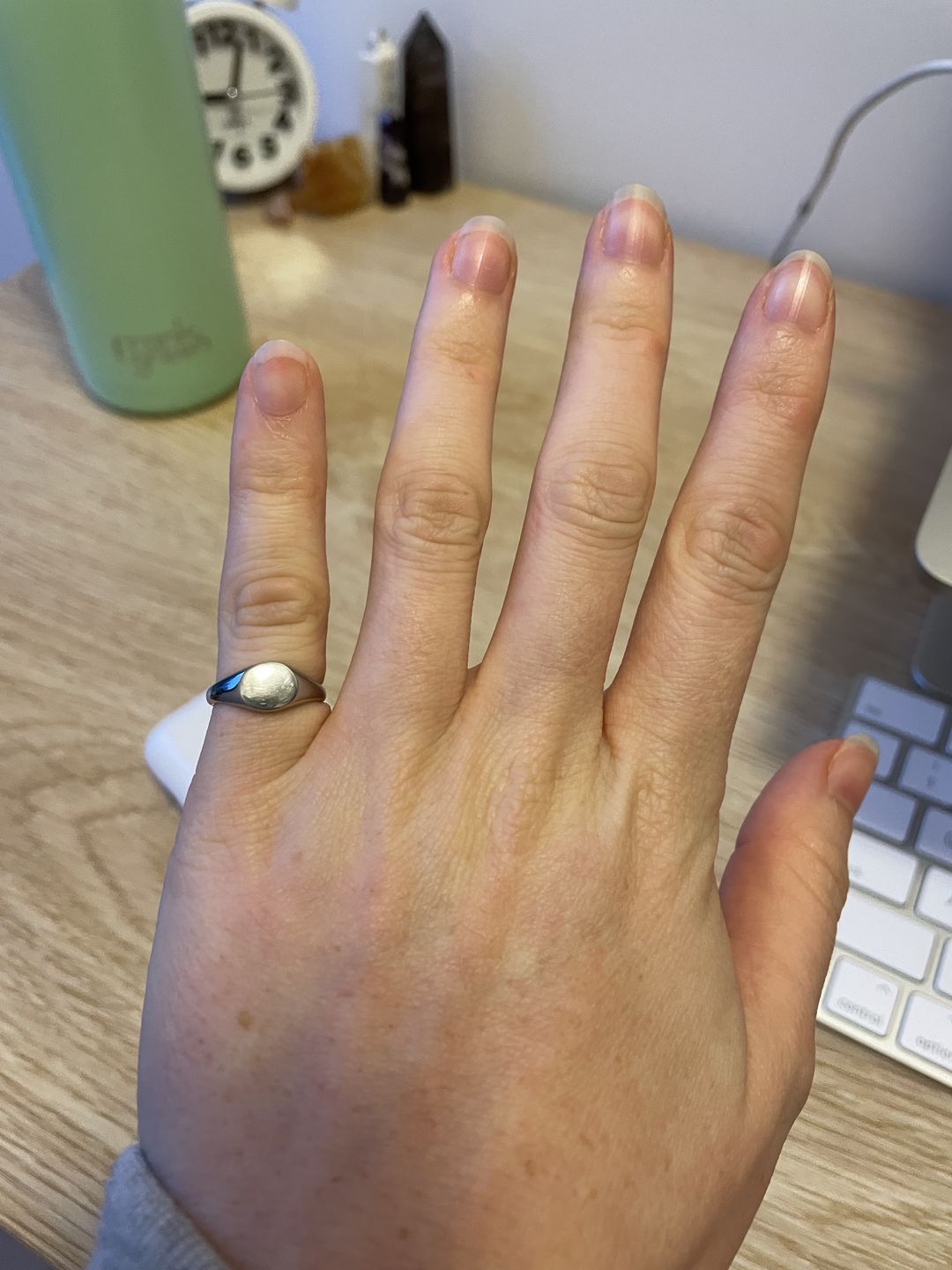 Customer photo review of Pinky Signet Ring
