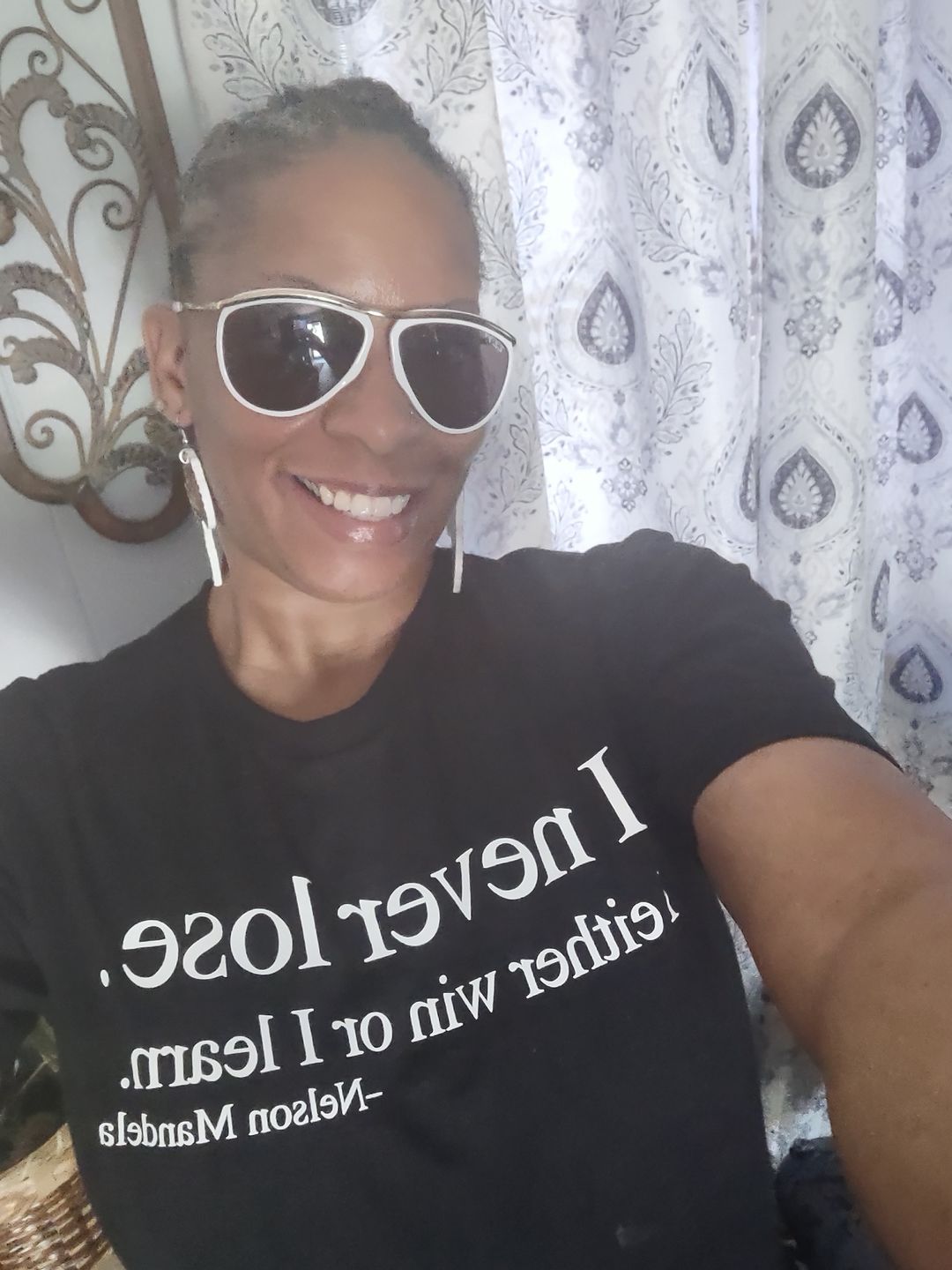 Customer photo review of I Never Lose -Nelson Mandela