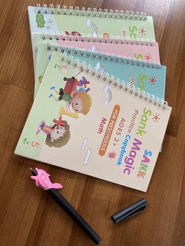 Customer photo review of 魔法のドリル帳【英語・数字・算数・お絵描き】