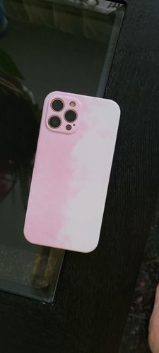 Customer photo review of Pastel Clouds iPhone Case