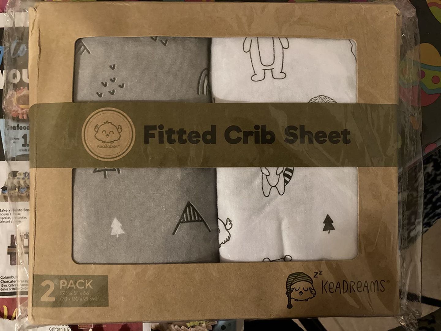 Customer photo review of Fitted Crib Sheet (Woodland)