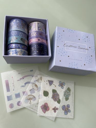 Customer photo review of Tsuki ‘Endless Summer’ Washi Tape Set ☾