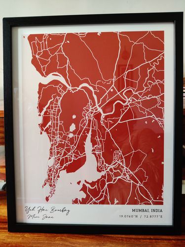 Customer photo review of Map Art - Burnt Orange - Modern #1