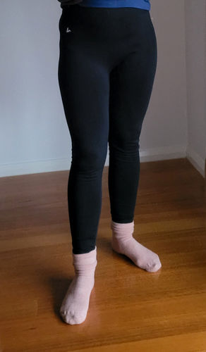 Customer photo review of Athleivate WinterWarm Fleece Leggings