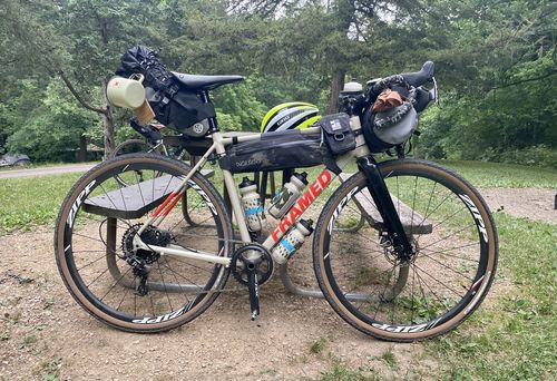 Customer photo review of Lenroot Handlebar Bag And Seat Bag Set