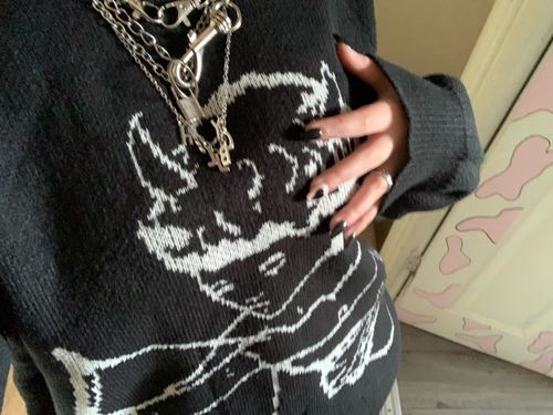Customer photo review of Harajuku Style "Cupid" Knit Sweater