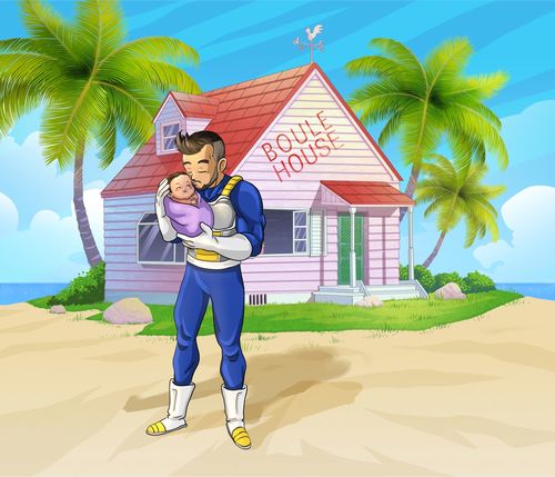 Customer photo review of Caricature cartoon dessinée à la main: En mode manga