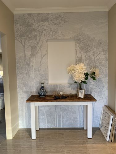 Customer photo review of Eucalyptus Trees Wallpaper Mural