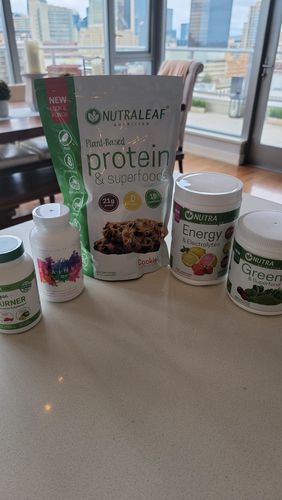 Customer photo review of NutraLeaf® Vegan Protein + Superfoods