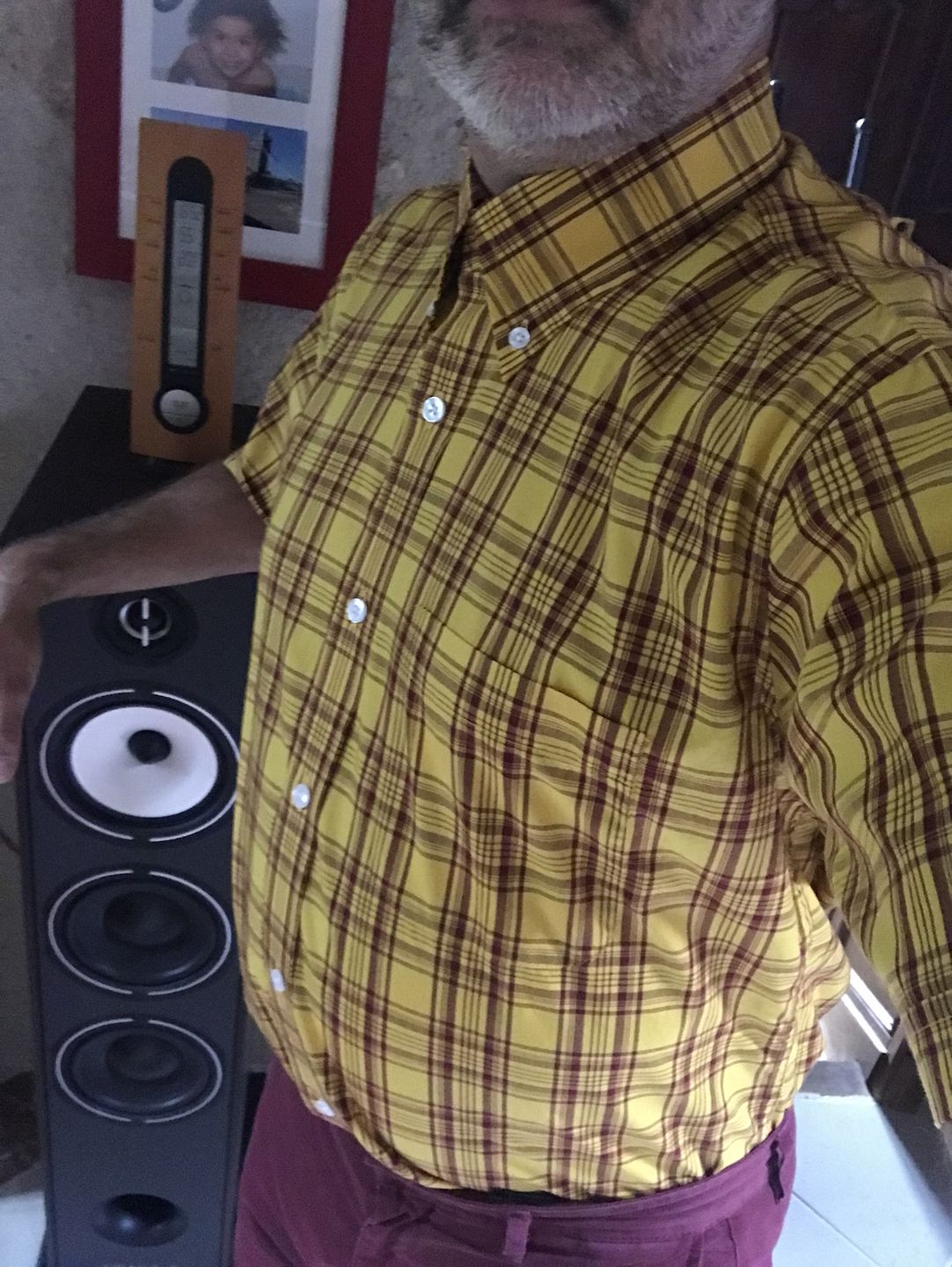 Customer photo review of **NEW** Mustard Check Shirt- CK-47