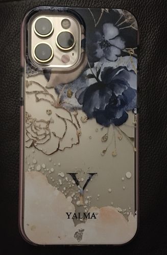 Customer photo review of Monogrammed Watercolour Flower Elements iPhone Case