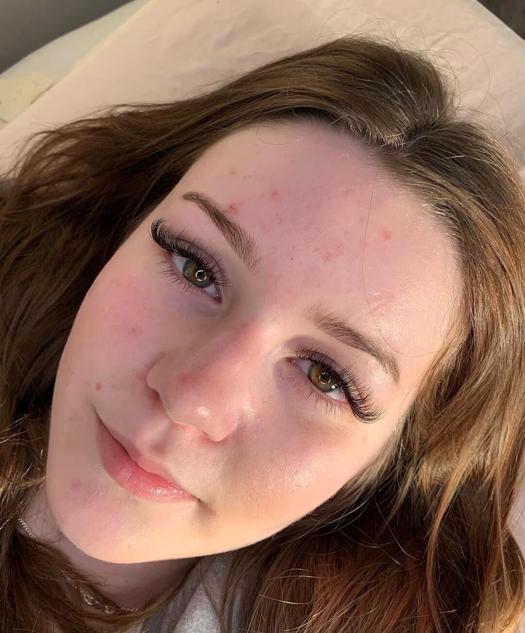 Customer photo review of Super Easy Fan Lash Extensions 0.03mm