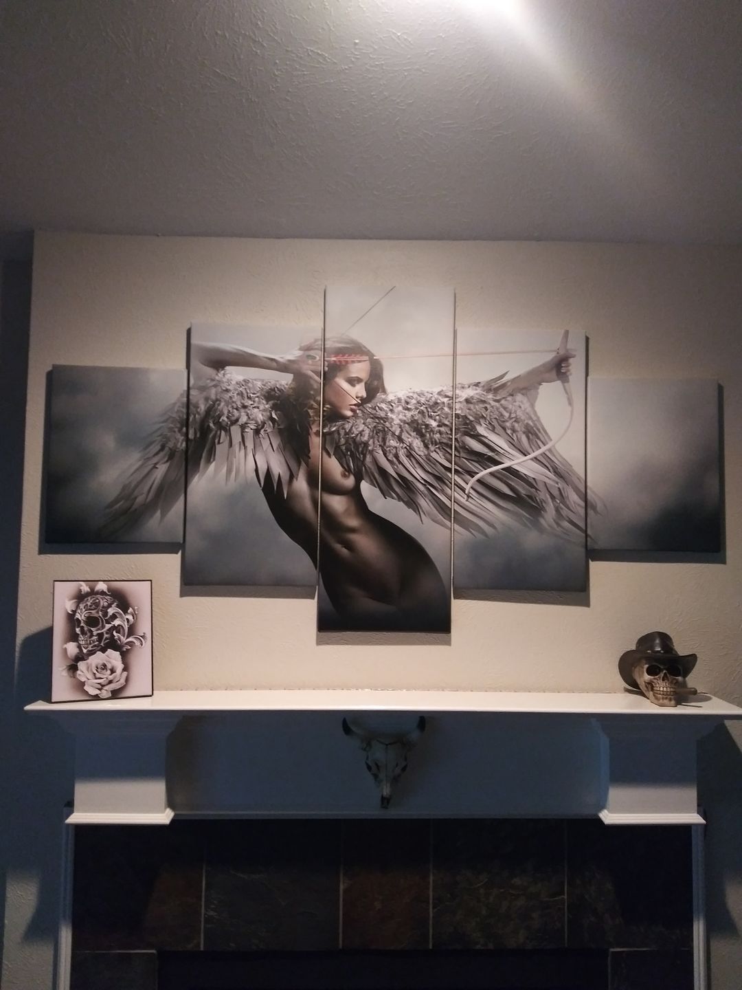 Customer photo review of Angel Warrior Exotic Fantasy 5-Piece Wall Art Canvas