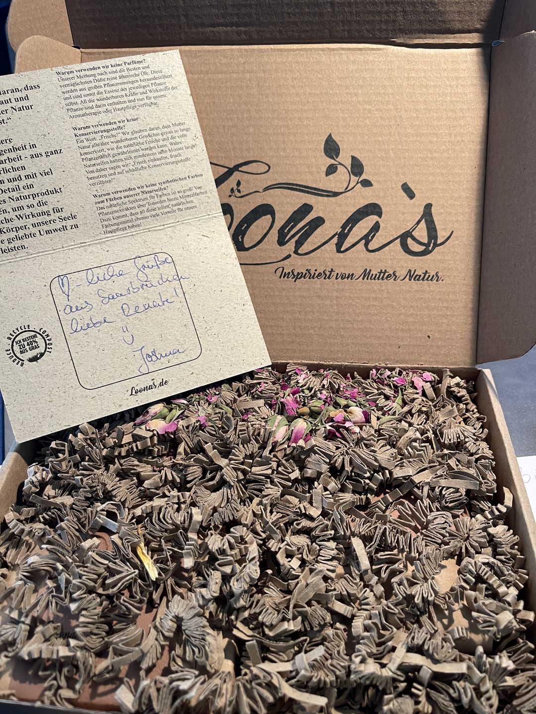 Customer photo review of Seifenschale aus Naturton (Türkis)