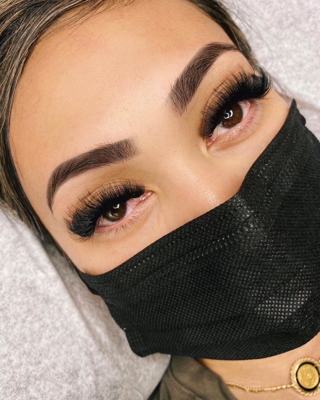 Customer photo review of Super Easy Fan Lash Extensions 0.03mm