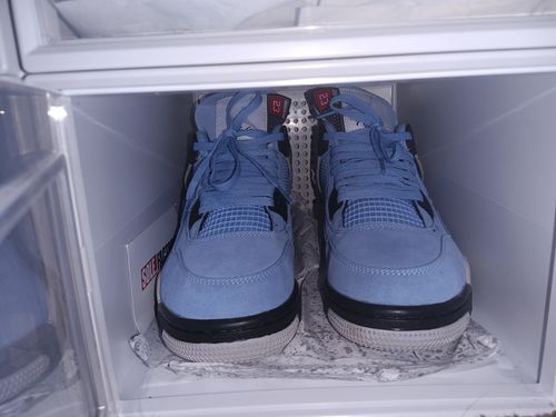 Customer photo review of Air Jordan 4 Retro 'University Blue' Pre Order