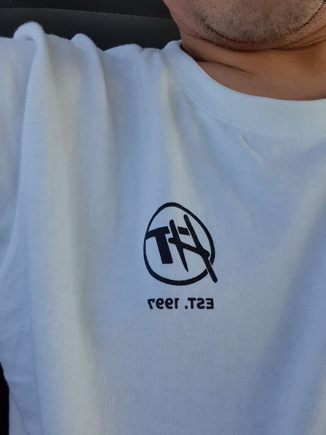 Customer photo review of HTxJPN Crossing Tee - White