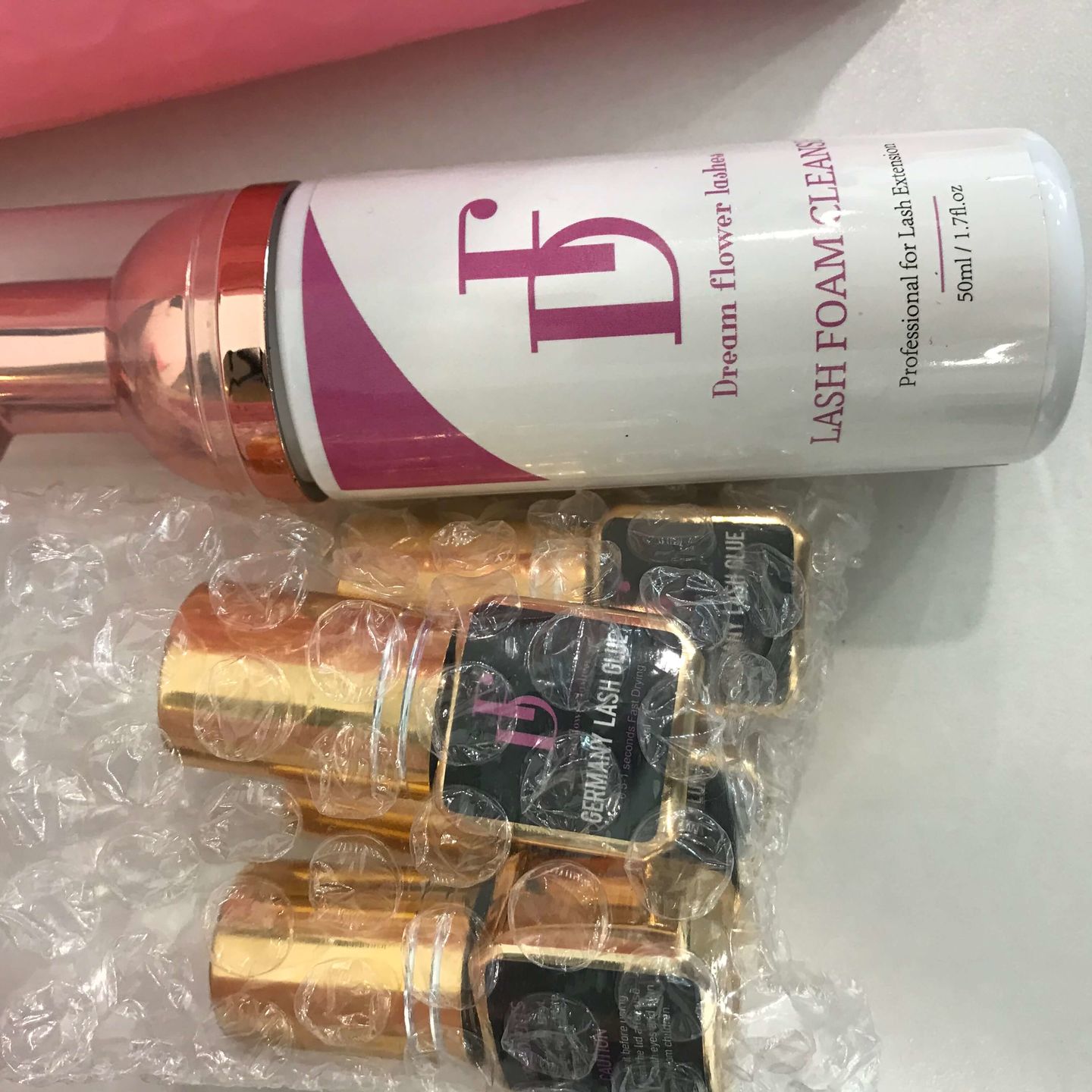 Customer photo review of Lash Foam Cleanser Lash Shampoo | Low Sensitive
