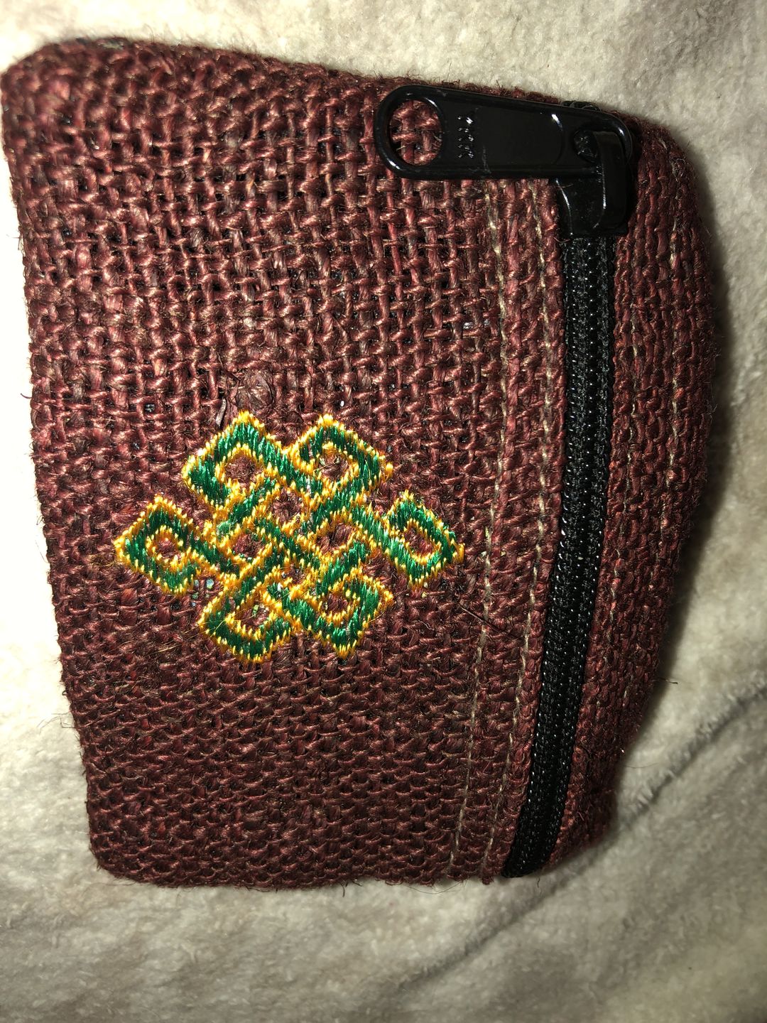 Customer photo review of Hemp Assorted Applique Coin Purse