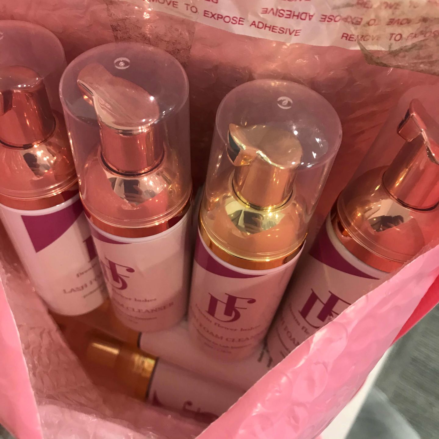 Customer photo review of Lash Foam Cleanser Lash Shampoo | Low Sensitive