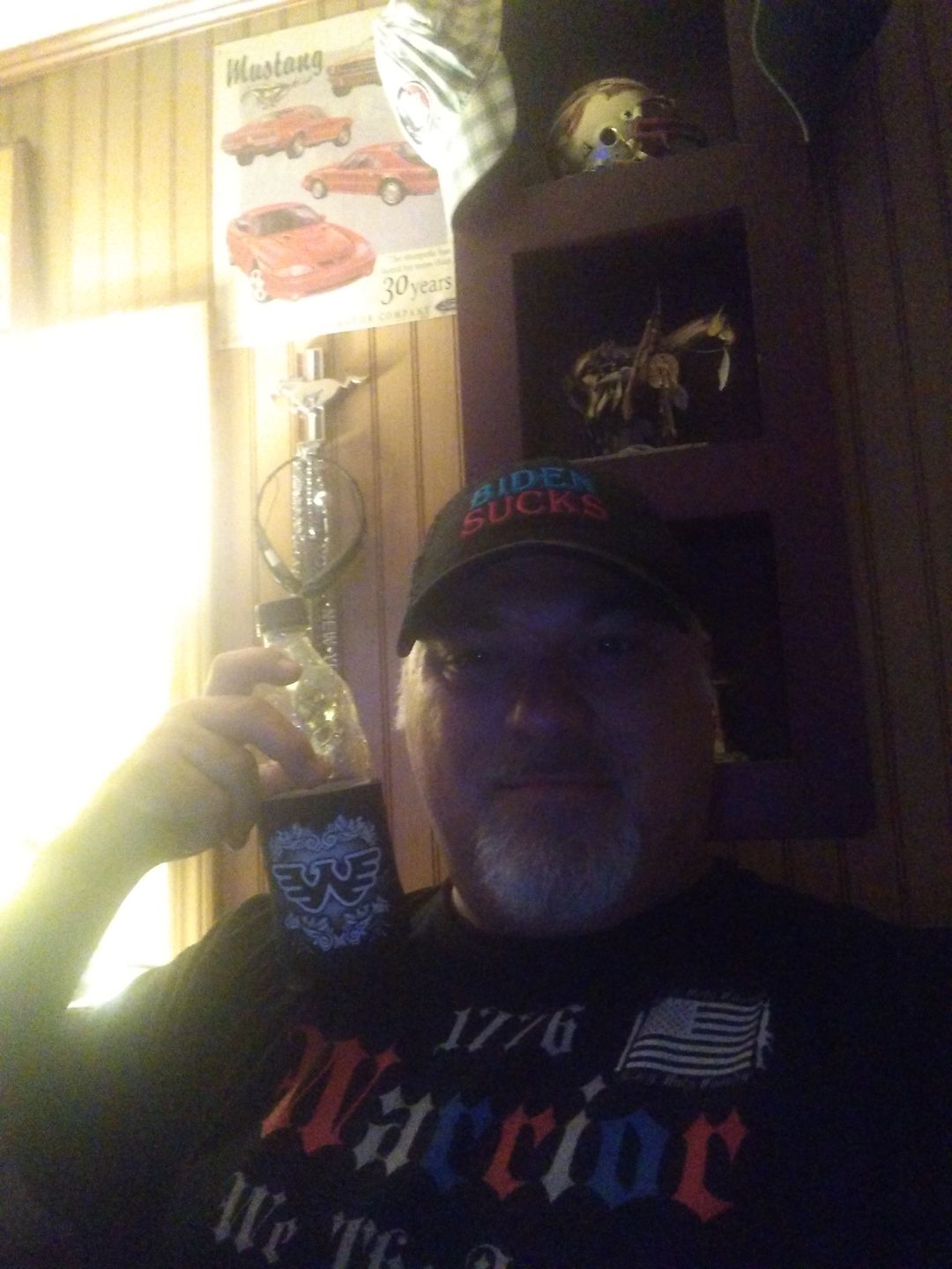 Customer photo review of Waylon Jennings Flying W Collapsible Koozie