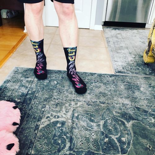 Customer photo review of Glory Days Apparel - Saved By The CLT socks