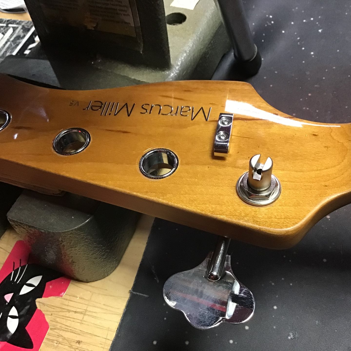 Customer photo review of USA Ultralite® Bass Tuning Machine 3/8"