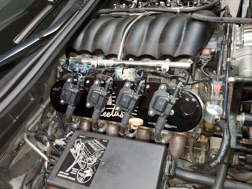 Customer photo review of Cleetus Edition Billet LS Valve Covers C10-120BLK (Black Anodized)